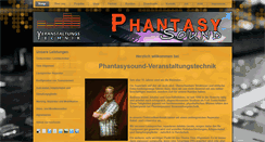 Desktop Screenshot of phantasysound.de