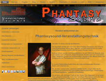 Tablet Screenshot of phantasysound.de